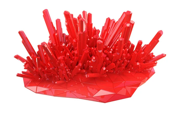 Красные кристаллы — стоковое фото