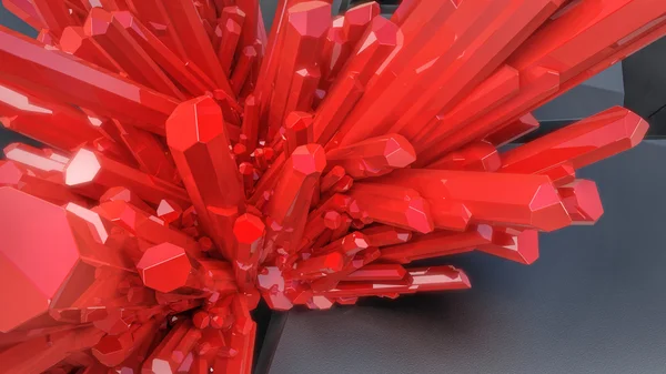 Red crystals — Stock Photo, Image