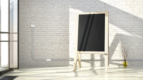 Interior with easel — Stock Photo, Image