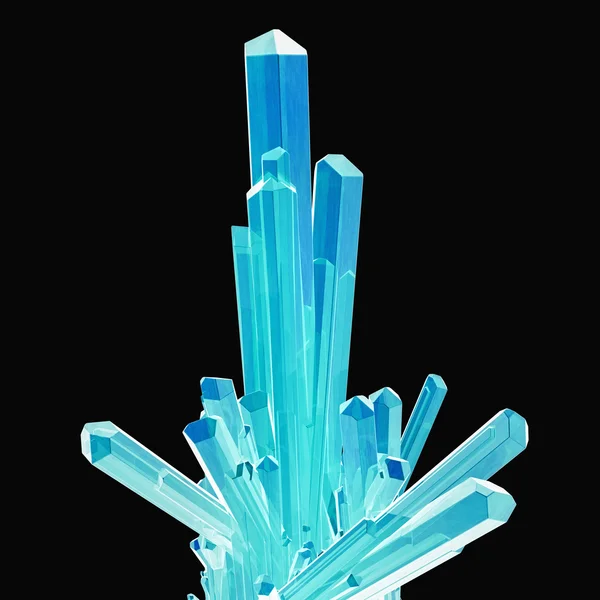 Blue crystals — Stock Photo, Image