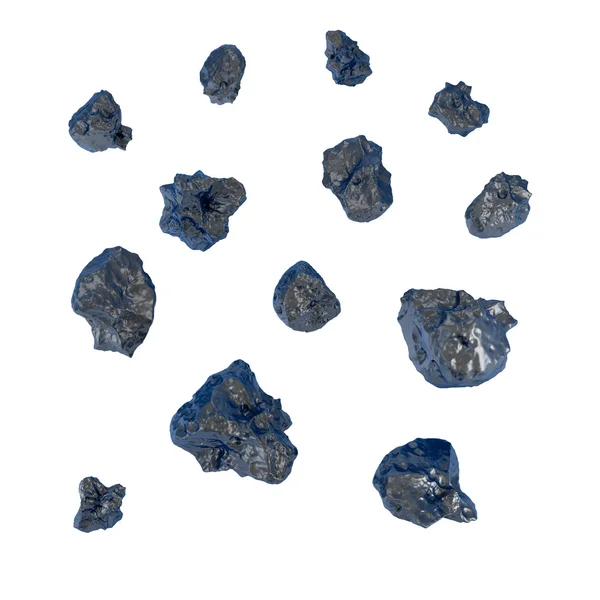 Sammlung von Meteoriten — Stockfoto