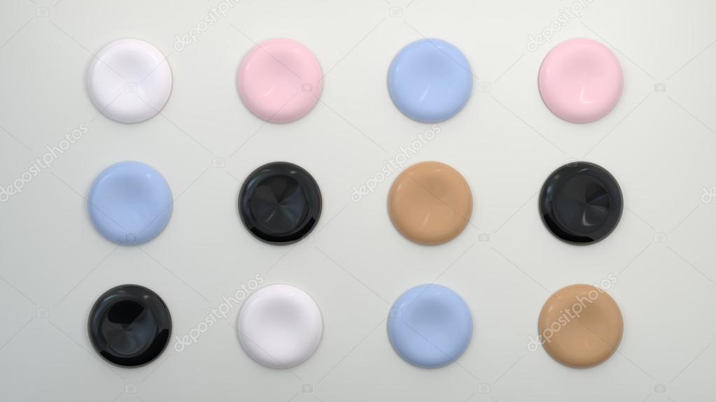 plastic buttons