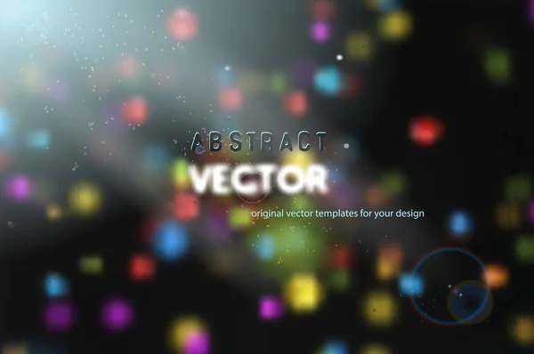 Partículas coloridas abstractas — Vector de stock