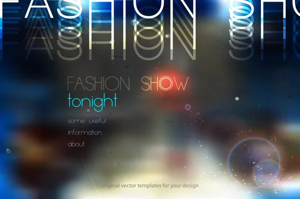 Fashion show background — Stock Vector
