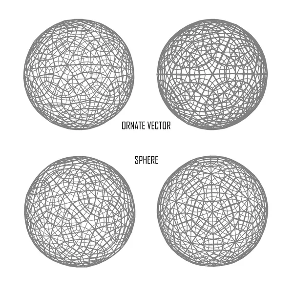 Süslü geometrik şekiller — Stok Vektör