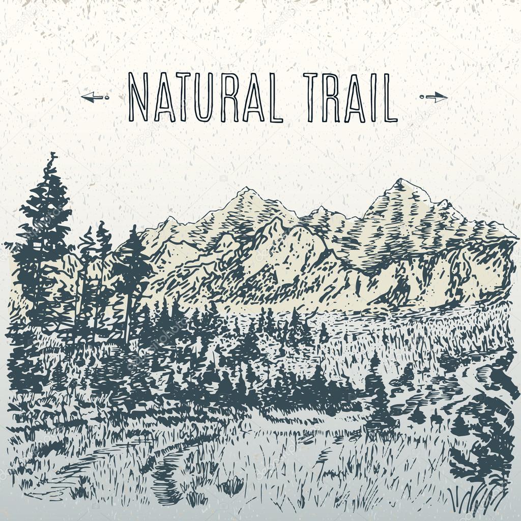 natural trail illustration