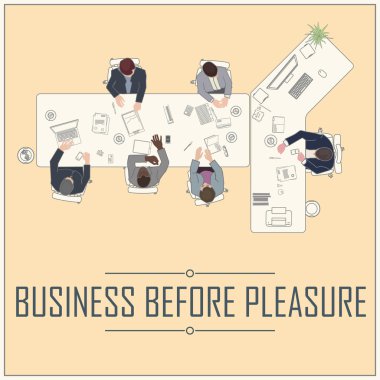 Ofice hayat Üstten Görünüm