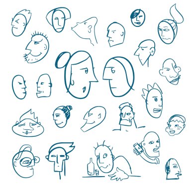 Doodle kafaları koleksiyonu