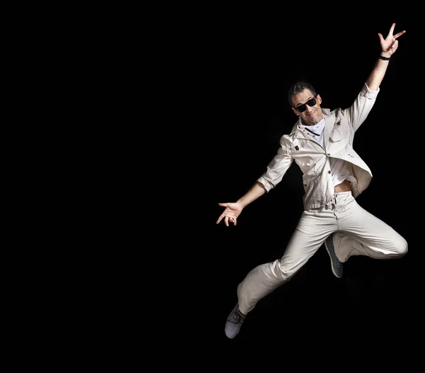 Retrato Joven Talentoso Bailarín Durante Actuación —  Fotos de Stock