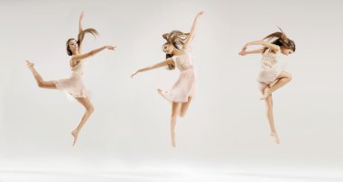 Multiple picture of the ballet dancer clipart