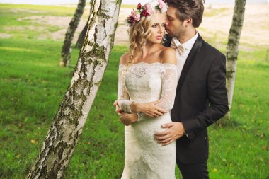 Evlilik çift romantik fotoğraf