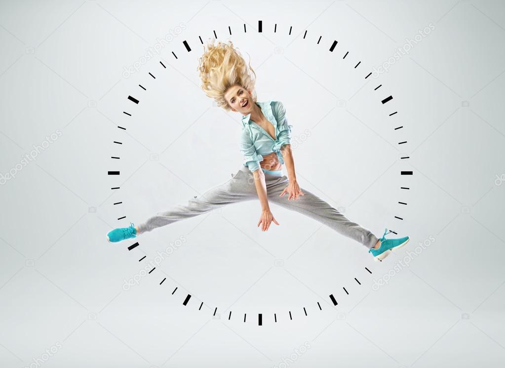 Conceptual picture of human clock — Stock Photo © konradbak #64873471