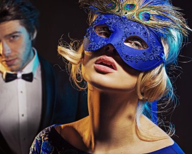 Karnaval parti babası ve eşi için