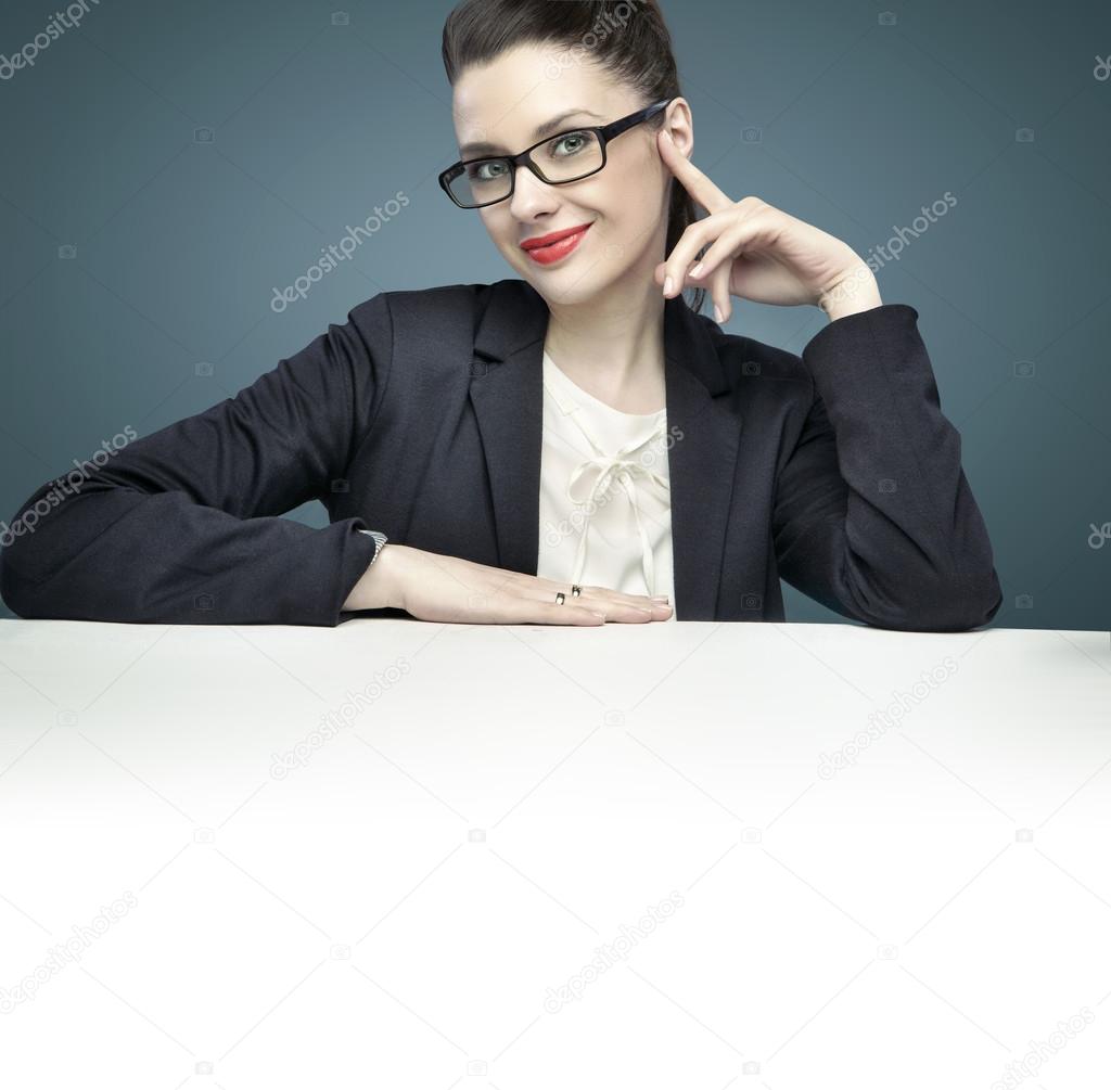 Portrait of an elegant female manager
