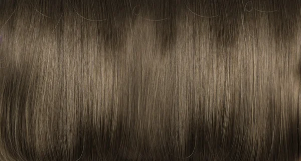 Imagem de close-up de escuro, denso, reto coiffure — Fotografia de Stock