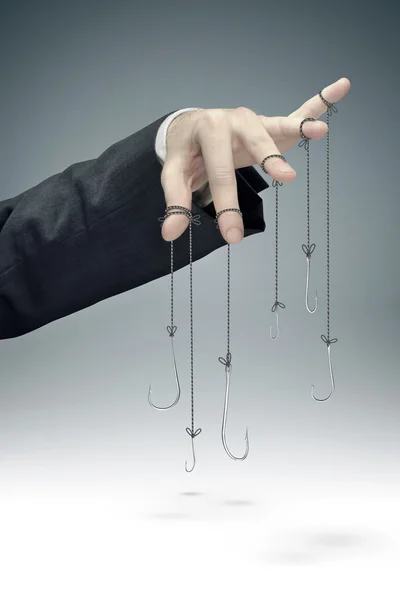 Conceptual image of the corporate manipulation — Stock Photo, Image
