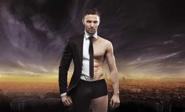 Image conceptuelle d'un bel homme d'affaires — Photo