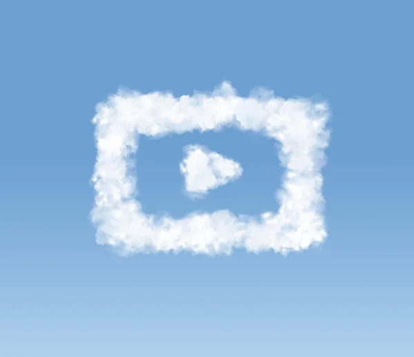 모양의 구름의 개념적 그림 로열티 프리 스톡 사진