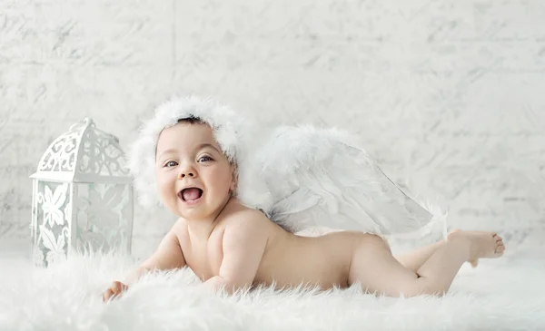 Портрет маленького милого ангела Стоковая Картинка
