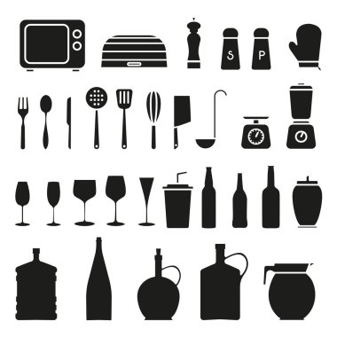 Mutfak Icon Set - vektör grafikleri