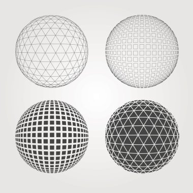 Geometrik daire soyut logo tasarım vektör çizim.
