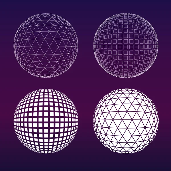 Cirkel van geometrische abstracte embleemontwerp vectorillustratie. — Stockvector