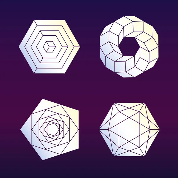 Kutsal geometri vektör set