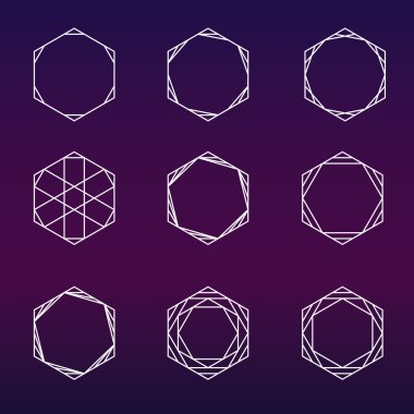 Altıgen kutsal geometri ayarla