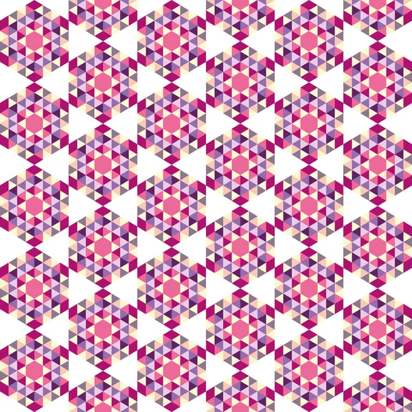 Vektor moderne nahtlose bunte Geometrie Dreieck Muster, Farbe abstrakten geometrischen Hintergrund — Stockvektor