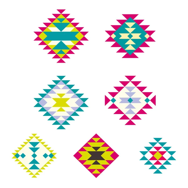 Vektör Kızılderili motifleri ile dekoratif etnik grubu. Boho tarzı. Aşiret tasarım öğeleri.