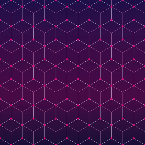 Fundo hexagonal geométrico abstrato — Vetor de Stock