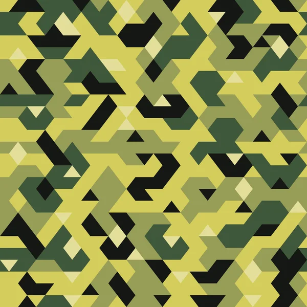 De naadloze patroon vector in camouflage stijl korrelig patroon textiel, abstracte achtergrond — Stockvector