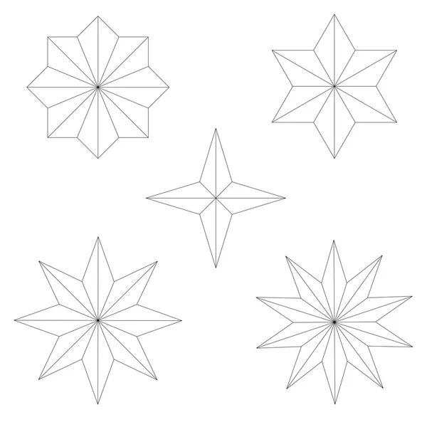Vectorafbeeldingen sterren set — Stockvector