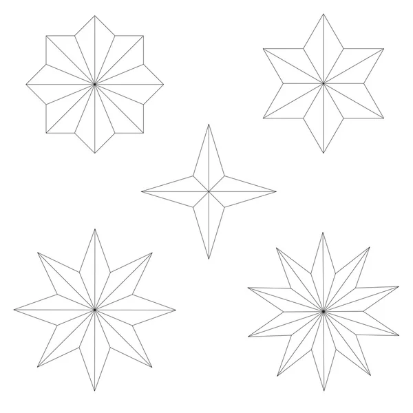 Vector graphics star set — Stock Vector