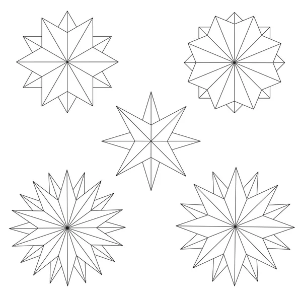 Conjunto estrella de gráficos vectoriales — Archivo Imágenes Vectoriales