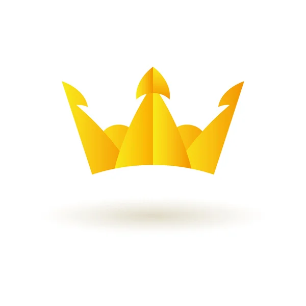 Corona rey logotipo símbolo icono vector — Vector de stock