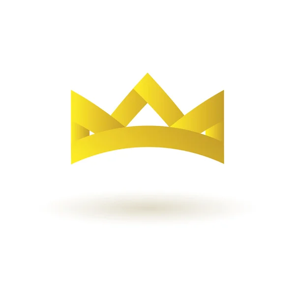 Corona rey logotipo símbolo icono vector — Archivo Imágenes Vectoriales