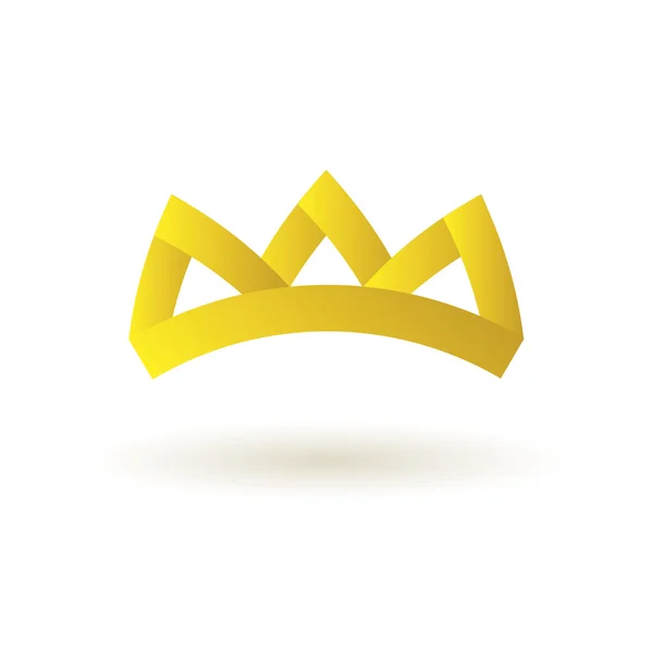 Corona rey logotipo símbolo icono vector — Archivo Imágenes Vectoriales