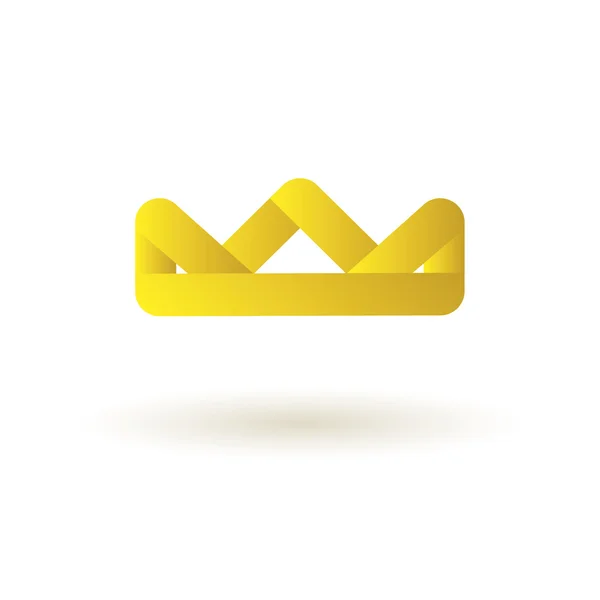 Corona rey símbolo del logotipo icono — Archivo Imágenes Vectoriales