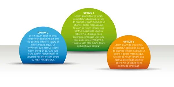 Modèle Options Infographie Vecteur — Image vectorielle