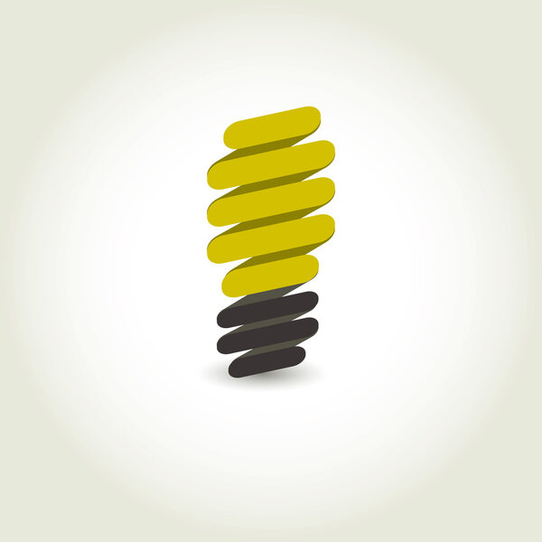 Light bulb vector icon