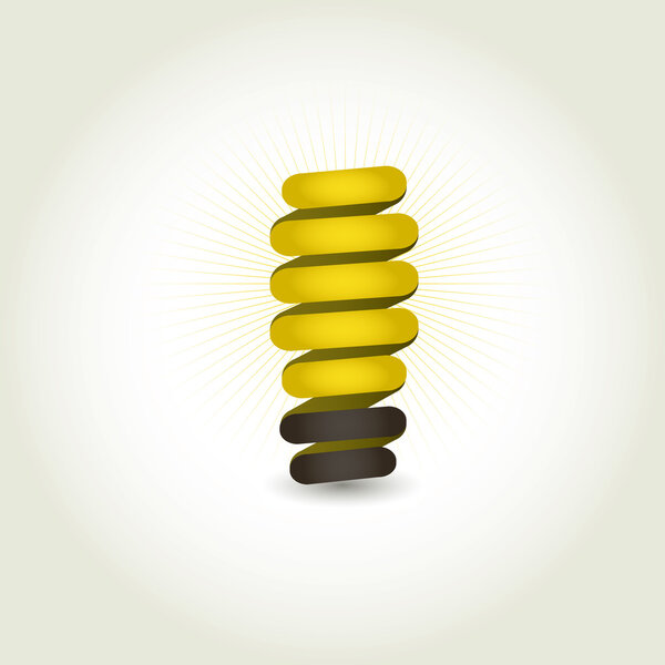 Light bulb vector icon