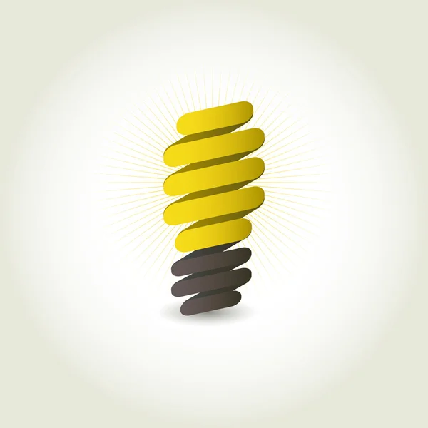 Light bulb vector icon — Stock Vector