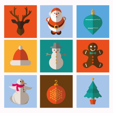 Vektör Noel ve kış Icons collection-