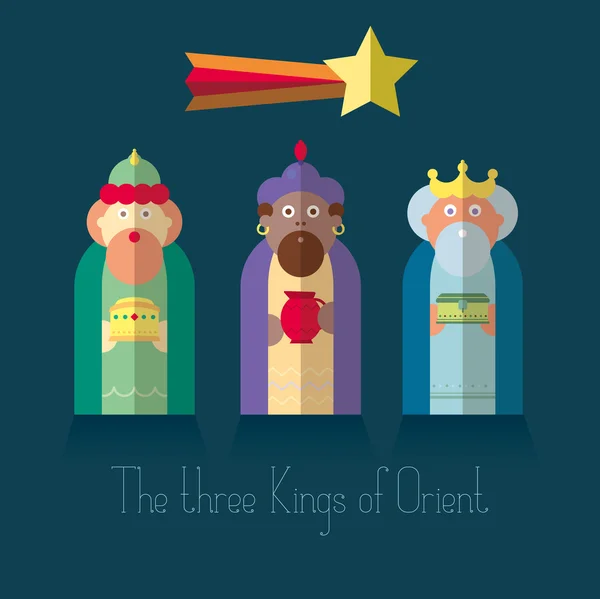 Trzej Królowie Orient wisemen — Wektor stockowy