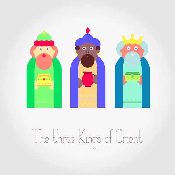 Os três reis do Oriente sábios — Vetor de Stock