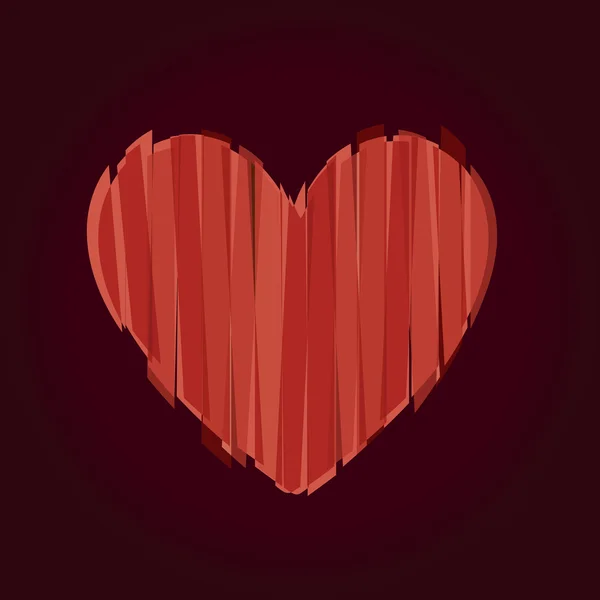 Ícones de Ilustração de Vetor de Coração símbolos Dia dos Namorados — Vetor de Stock