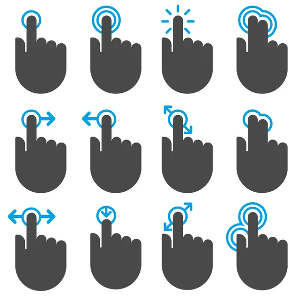 Touch iconen — Stockvector