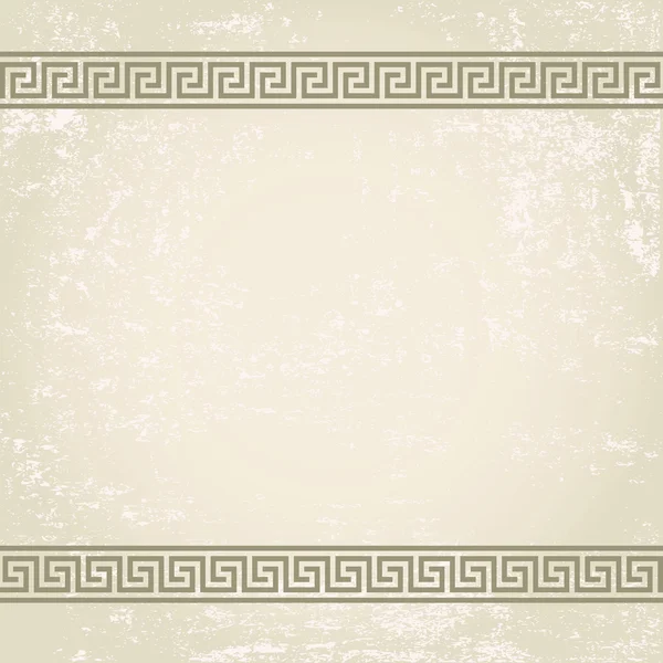 Yunan süsleme meander.vector arka plan ile antika duvar