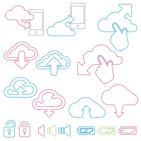 Communication icons — Stock Vector